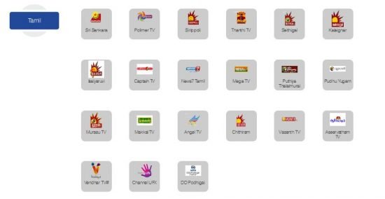 Tamil Channels In ZIng Digital 99 Package
